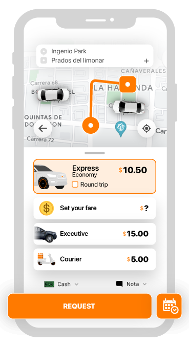 Driver app Passenger App